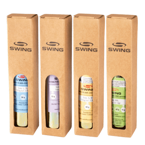 CO₂ asenduskassett õhkturvavestile SWING P25 AIR